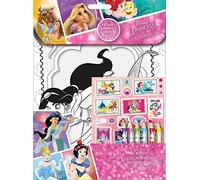 Disney Princess Colouring Set Childrens Activity Stickers Stocking Filler Gift