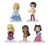 Disney Princess Comics Dolls, Glitter Pack with Cinderella, Prince Cha