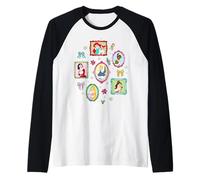Disney Princess Coquette Holiday Picture Frames Christmas Raglan Baseball Tee