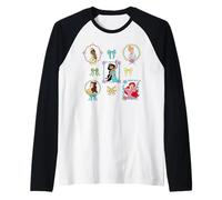 Disney Princess Coquette Style Bows & Picture Frames Raglan Baseball Tee