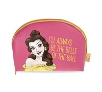 Disney Princess Cosmetic Makeup Bag Disney Beauty & The Beast Belle | MAD Beauty | 21cm, Cute Design Cosmetic Skincare Gifts for Women, Adults, and Kids - Pink