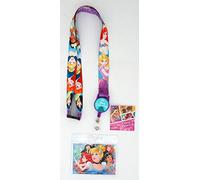 Disney Princess Deluxe Retractable Zip Lanyard with Card Holder