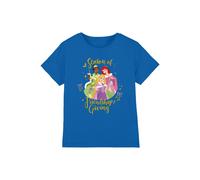 Disney Princess Disney Christmas Season Of Giving Ariel, Tiana Kids T-Shirt Royal | Size: 12-13 Years Disney Princess Royal 12-13 Years
