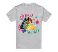 Disney Princess Disney Stronger Together With Jasmine, Tiana, Belle Unisex T-Shirt Grey | Size: Medium Disney Princess Grey M