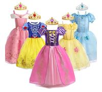 Disney Princess Dress for Girls Cosplay Rapunzel Sofia Aurora Belle Costume Halloween Carnival Kids Birthday Ball Gown Clothes Sofia Dress
