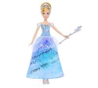 Mattel Disney Princess Cinderella Light-Up Dress Fashion Doll with Sounds & Magic Wand Activation, Enchanted Ballgown Cinderella Inspired by Movie, JBF94