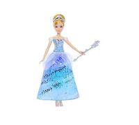 Mattel Disney Princess Cinderella Light-Up Dress Fashion Doll with Sounds & Magic Wand Activation, Enchanted Ballgown Cinderella Inspired by Movie, JBF94