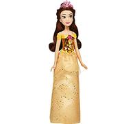 Disney Princess F0898 Royal Shimmer Belle Doll, Fashion Doll with Skirt and Accessories, Brown, White, Yellow, Toy for Kids Ages 3 and Up
