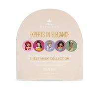Disney Princess Face Mask Set 5-pack | MAD BEAUTY | Tiana, Belle, Jasmine, Cinderella, Ariel | Green Tea, Pomegranate, Coconut, Lavender, Cucumber | Fun Gift for Women