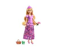 Mattel Disney Princess Toys, Rapunzel Fashion Doll with 2 Looks, 9 Accessories, 2 Snap-On Bodices & 2 Skirts, 2-in-1 Stories Inspired by Disney Tangled, JBG09