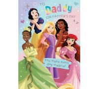 Disney Princess Father's Day Card for Daddy, 'You Make Every Day Magical' Greeting Card