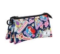 Disney Princess Fearless-Triple HS Pencil Case, Multicolour, 23 x 11 cm
