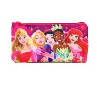 Disney Princess Flat Pencil Case Rapunzel Tiana Ariel Aurora