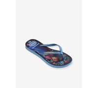 Disney princess flip-flops navy blue