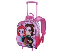 Karactermania Disney Princess Flowers 3d Wheeled Backpack