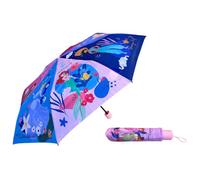 Disney Princess Folding Umbrella Rain Accessory Folding Umbrella for Kids Fiberglass Frame Automatic Opening