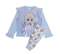 Disney Princess Frozen Elsa Pyjamas Girls Pjs Nightwear Long Sleeve and Trousers 3-4 Years Blue