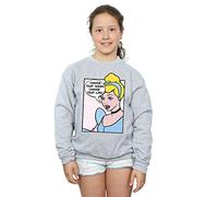 Disney Princess Girls Cinderella Pop Art Sweatshirt 7-8 Years Sport Grey