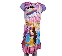 Disney Princess Girls Nightie/Nightdress Cinderella, Belle, Rapunzel, Jasmine 7-8yrs Purple