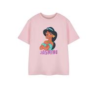 Disney Princess Girls Pink Jasmine Short Sleeved T-Shirt - 3-4 Years