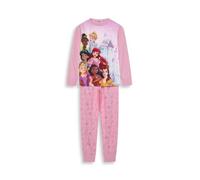 Disney Princess Girls Pyjama Set - Soft Long-Sleeve Top & Bottoms, Character All-Over Print, Cosy Kids Sleepwear, Comfortable PJs, Gifts for Girls, Machine Washable Pink