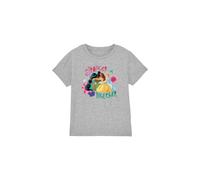 Disney Princess Girl's Stronger Together With Jasmine, Tiana, Belle T-Shirt Light Grey | Size: 12-13 Years Disney Princess Light Grey 12-13 Years