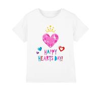 Disney Princess Girl's Valentine's, Happy Hearts Day T Shirt