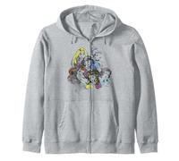 Disney Princess Group Bold Color Pop Zip Hoodie