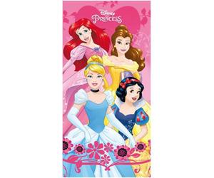 Disney Princess Heart Soft Cotton Beach, Bath Towel For Kids