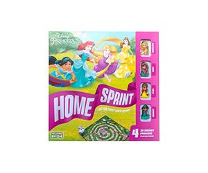 Disney Princess Home Sprint Board Game, 4 Princess Playing Pieces Included, Family Friendly Game, Great Gift For Kids, Ages 4+