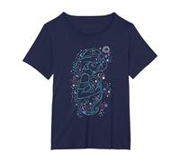 Disney Princess Jasmine Written In The Stars T-Shirt, Women's Plus, Navy Blue, 4X