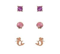 Disney Princess The Little Mermaid Purple & Gold Trio Earring Set SH00702YRVL