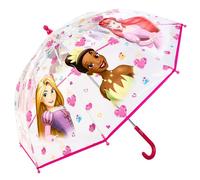 Disney Princess Kid Clear Dome Umbrella with Transparent See-Through Canopy