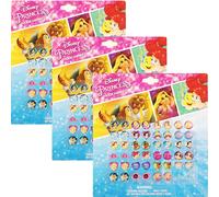 Disney Princess Kids 24-pair Sticker Earrings (Pack of 3)