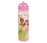 Disney Princess Kids 600ml PP Water Bottles for Girls by Polar Gear Princess Gifts - BPA-Free with Straw - Leakproof