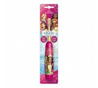 Disney Princess Kids Battery Powered Electric Toothbrush with Soft Bristles, Enhanced Vibration, Protection Cap & Battery Included for Children Aged 4-14 Years Old, BPA-Free & Non-Toxic Toothbrush