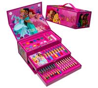 Disney Princess Kids Colouring Sets - 40 Plus Pieces Paints Colouring Pencils Crayons Art Supplies - Gifts for Girls