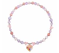 Disney Princess Kids Glittery Heart Charm Beaded Necklace