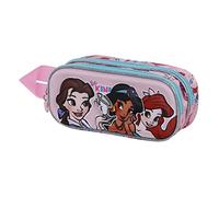 Disney Princess Kind-3D Double Pencil Case, Pink, 22 x 9.5 cm