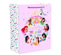 Disney Princess Large Gift Bag for Him/Her/Friend | Party Bags for Presents | Birthdays/Weddings/Christmas | Princess Design | 26 x 32 x 15 cm