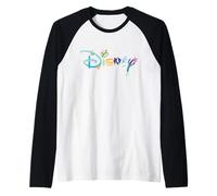 Disney Princess Letters Classic Disney Logo Raglan Baseball Tee
