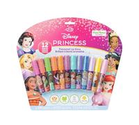 Disney Princess Lip Gloss Set, 12-Piece Plant-Based, Ages 3+