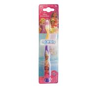Disney Princess Little Teeth Toothbrush for Kids with Protection Cap, Soft Rounded Bristles, Comfortable Handle Grip and Suction Cup for Upright Storage for Children Ages 3+