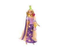 Mattel Disney Princess Rapunzel Fashion Doll w/Light-Up Hair & 4 More Ways to Glow, Pascal Figure & 7 Styling Accessories, Inspired by Tangled Movie, JHL46