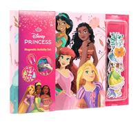 Disney Princess Magnetic Book for Children from 3 Years - With 40 Magnetic Figures & Accessories - Interactive Participation Book - Creative Playbook - Cinderella, Ariel, Belle & Co (DP24358)