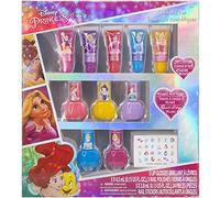 Disney Princess Makeup Set with Lip Gloss & Nail Polish, 11-Piece, Ages 3+