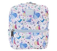 LOUNGEFLY Disney Princess Manga Style All Over Print Nylon Mini Backpack