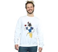 Disney Princess Men's Snow White Apple Glitter Sweatshirt White Medium
