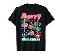 Disney Princess Merry Christmas Winter Holiday Ornaments T-Shirt