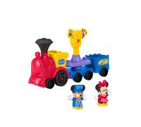 Fisher-Price Little People Toddler Toy DISNEY Jr Mickey & Minnie Musical Train with 2 Figures for Pretend Play Kids Ages 18+ Months, JKB04